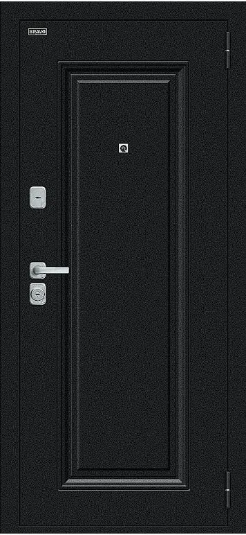 Товар Дверь Браво Мило МФ/BChrome Букле черное/Букле черное/Wenge Melinga DIS007416